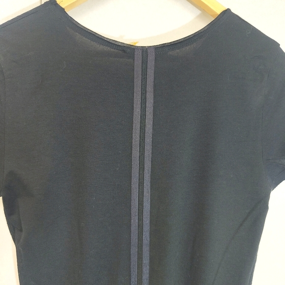 Alice and Olivia Black Base Layer T-Shirt Dress Size M Medium UK 8 10 Minimalist - Picture 5 of 9